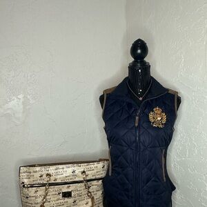 Polo by Ralph Lauren Blue Quilted Vest S